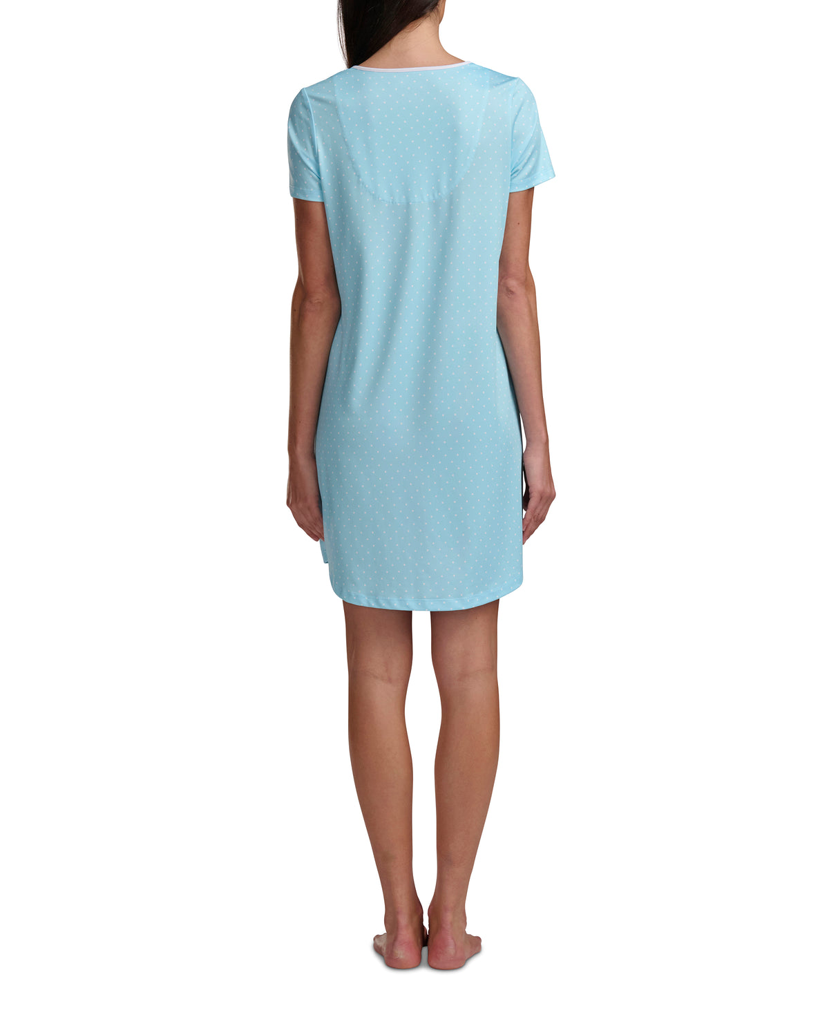 Karen Neuburger Short Sleeve Sheer Bow Sleepdress