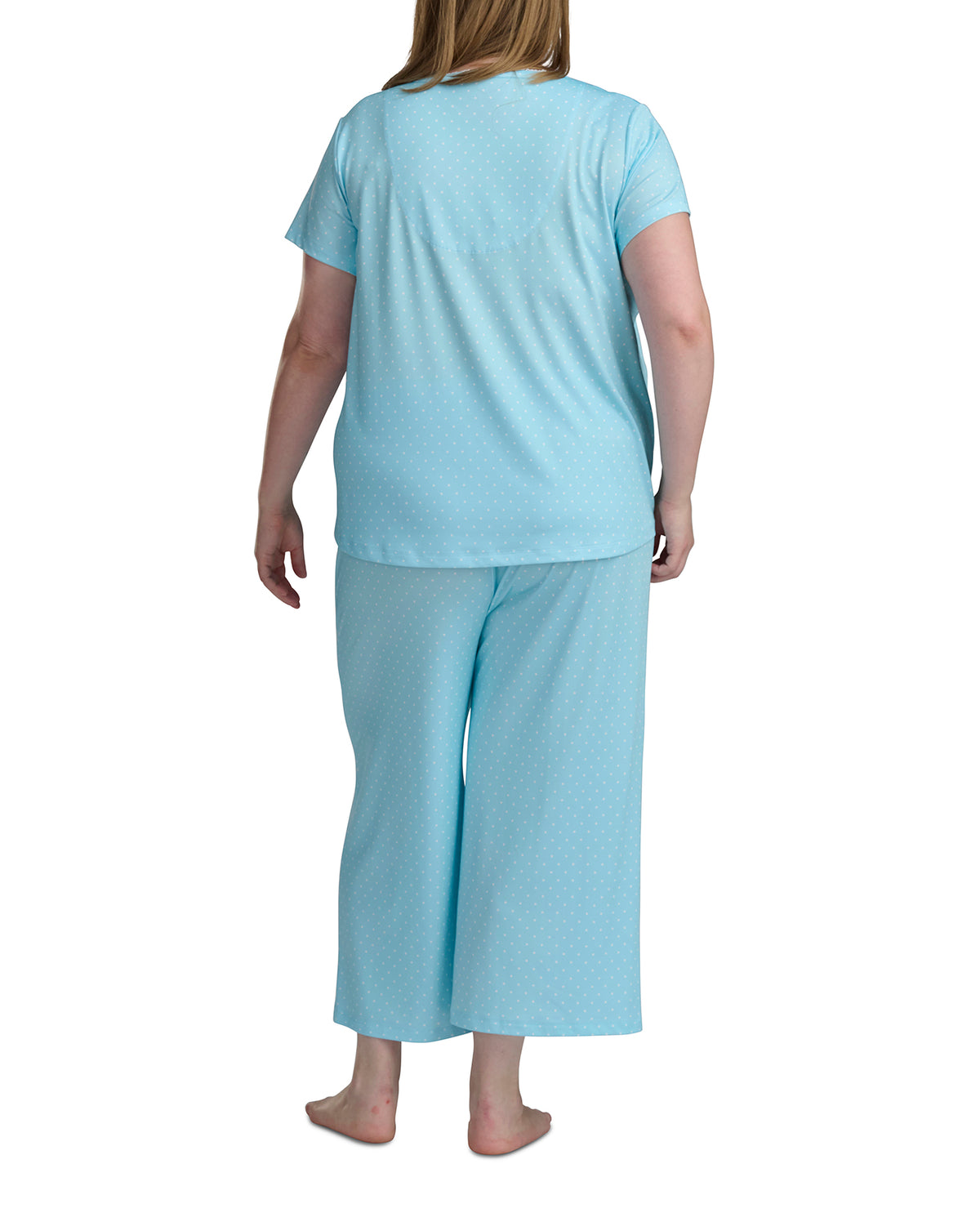 Karen Neuburger Scoop Neck Tee And Crop Pant PJ Set