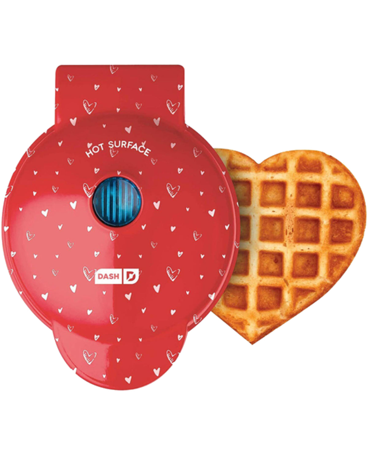 Heart Mini Waffle Maker With Heart Print