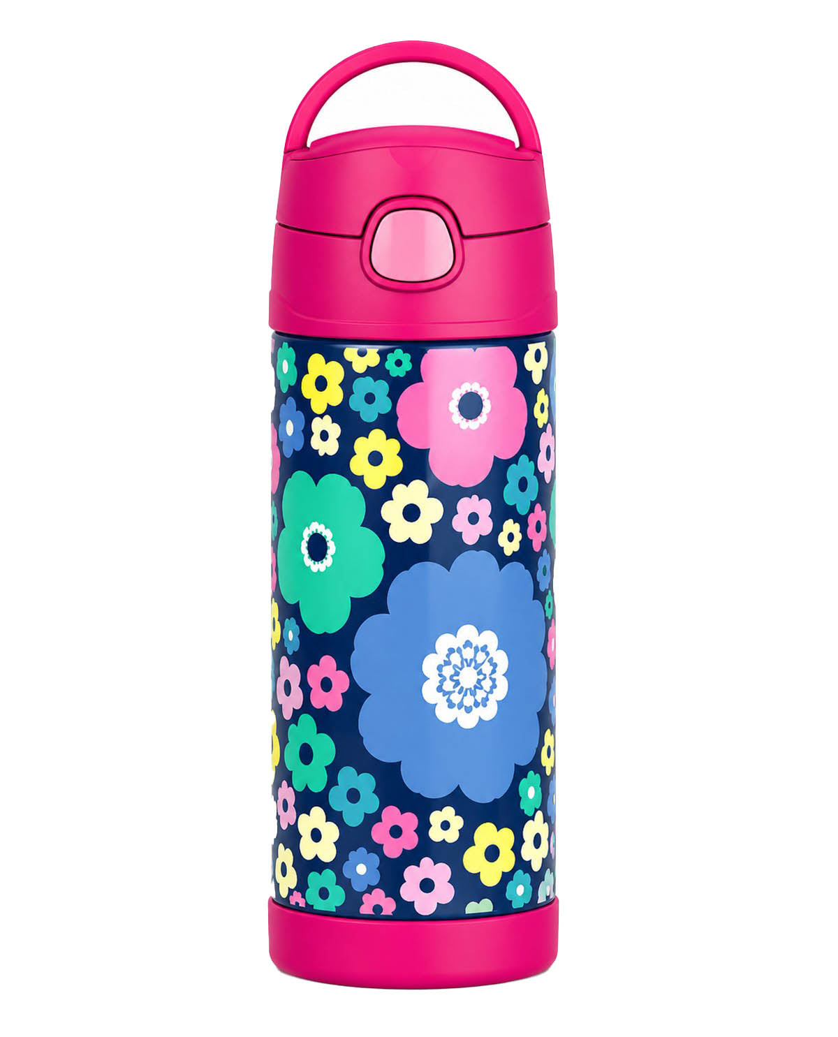 Thermos 12oz Straw Bottle-Flowers