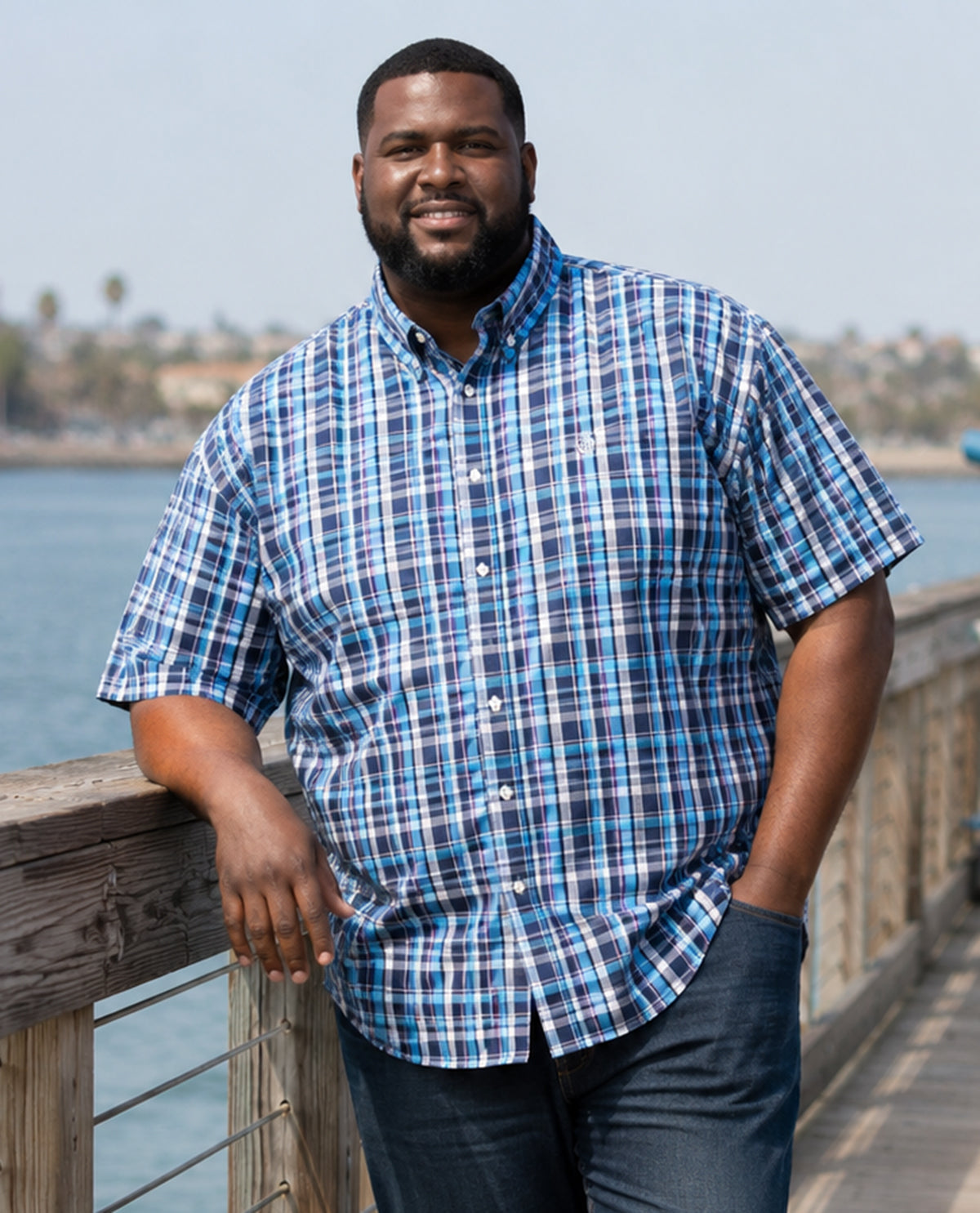 Chaps Big & Tall Short Sleeve Stretch Poplin – Hamrick's Shop