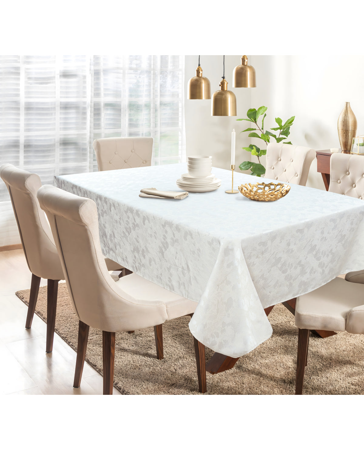 58x84 Tablecloth - Ivory