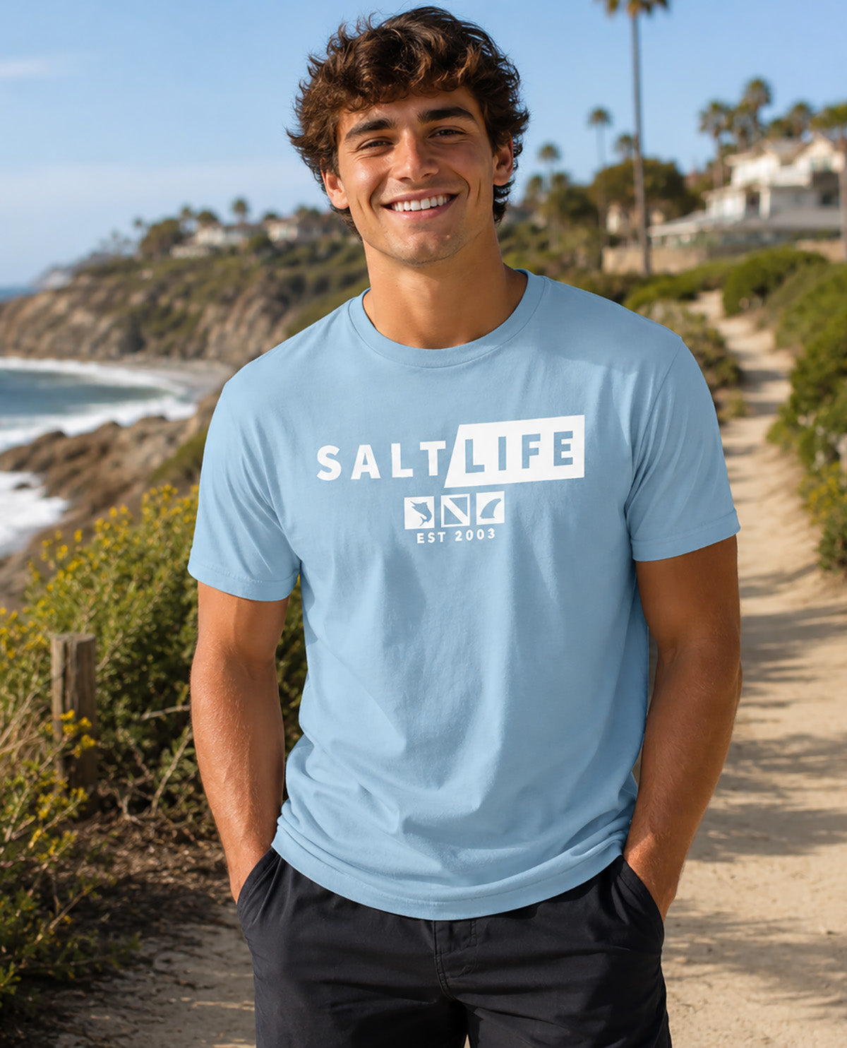 Salt Life Fish Dive Surf Short Sleeve Tee