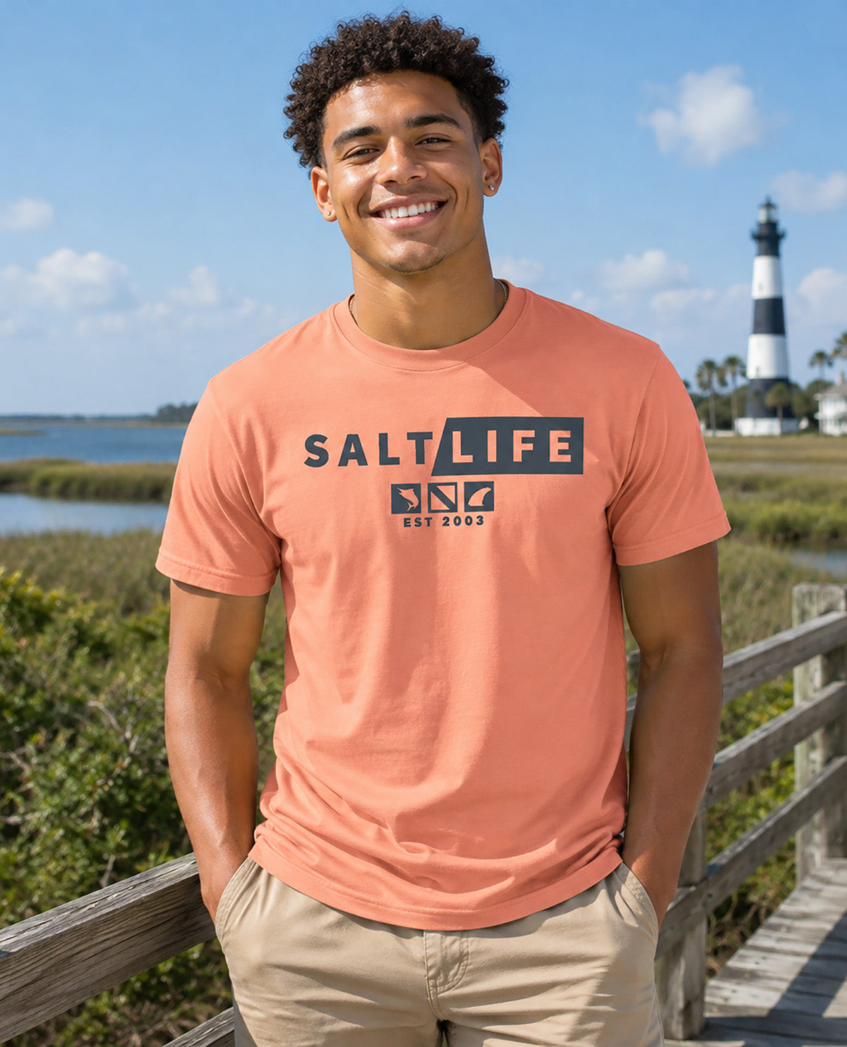 Salt Life Fish Dive Surf Short Sleeve Tee