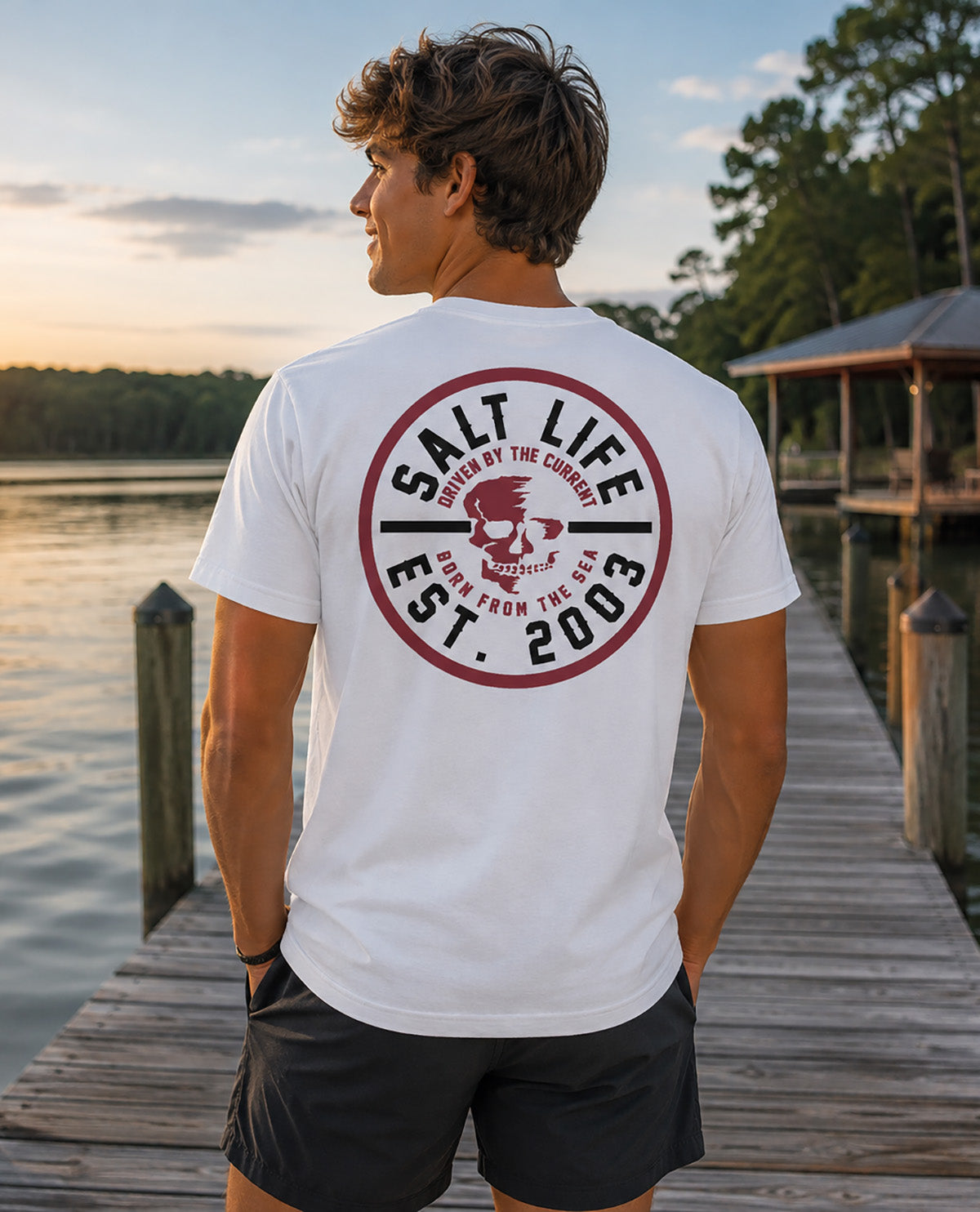 Salt Life Origins Short Sleeve Tee White