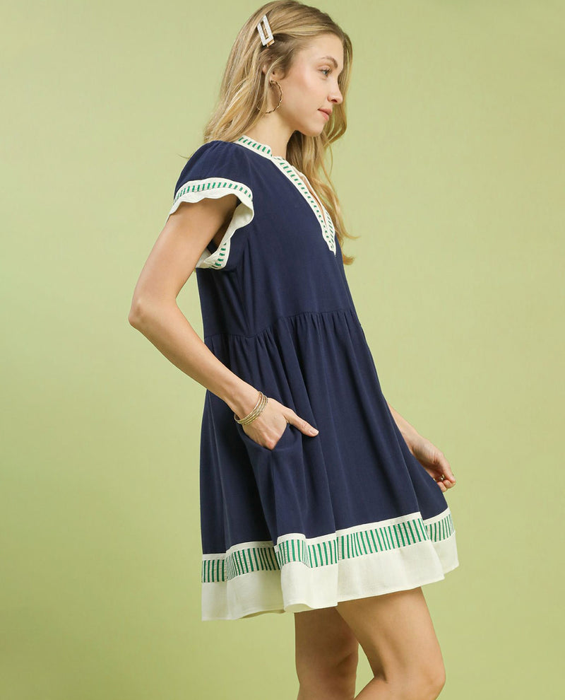 Umgee Color Block Dress