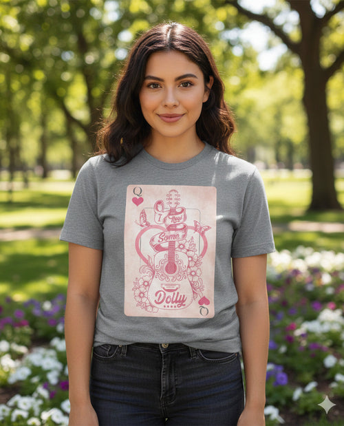 Dolly Card Short Sleeve Screen Tee Graphite