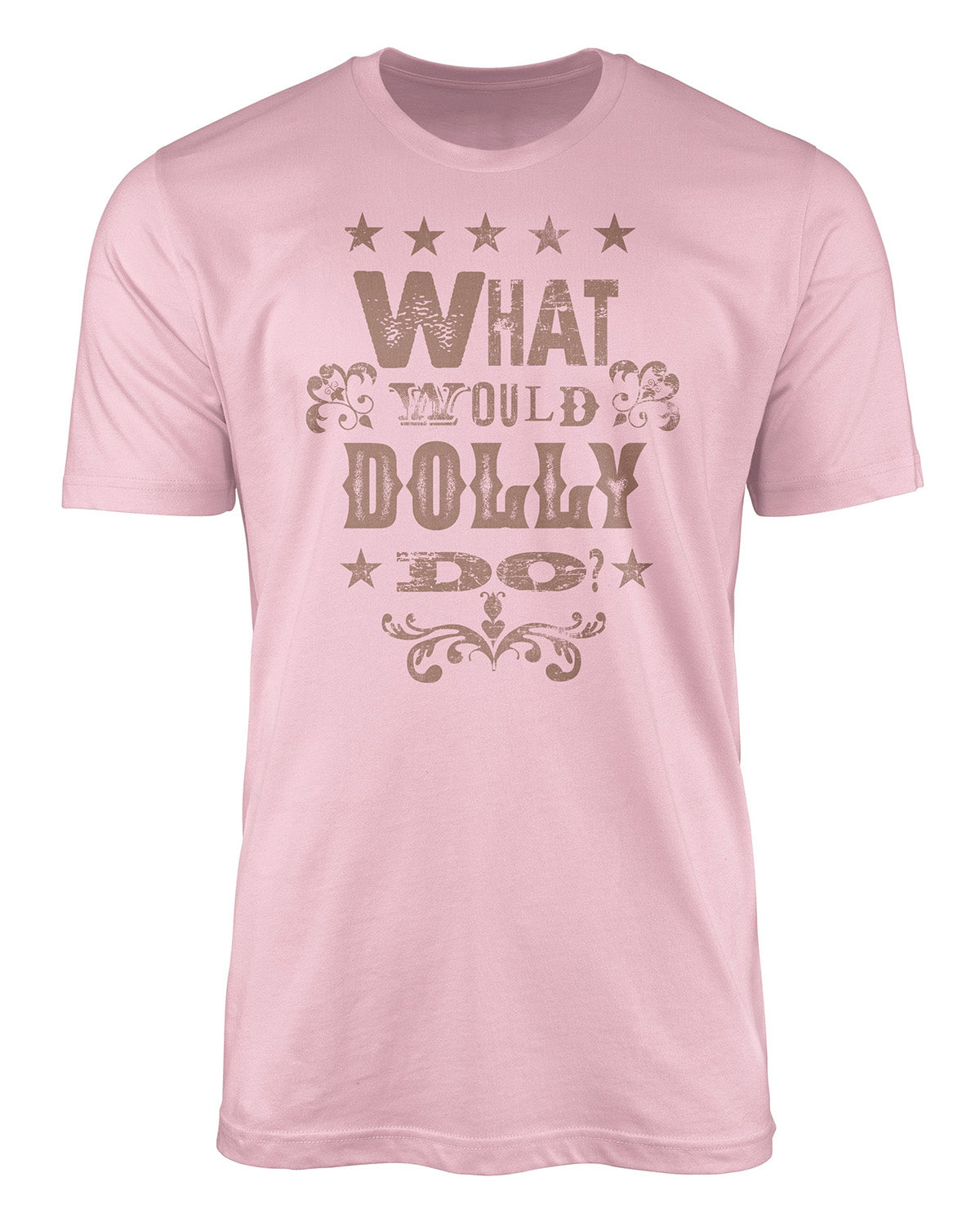 What Would Dolly Do Short Sleeve Screen Tee Pink