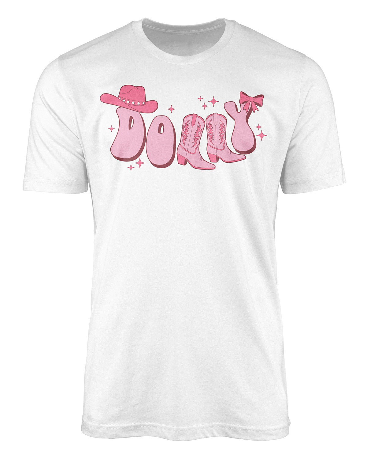 The Dolly Short Sleeve Screen Tee White