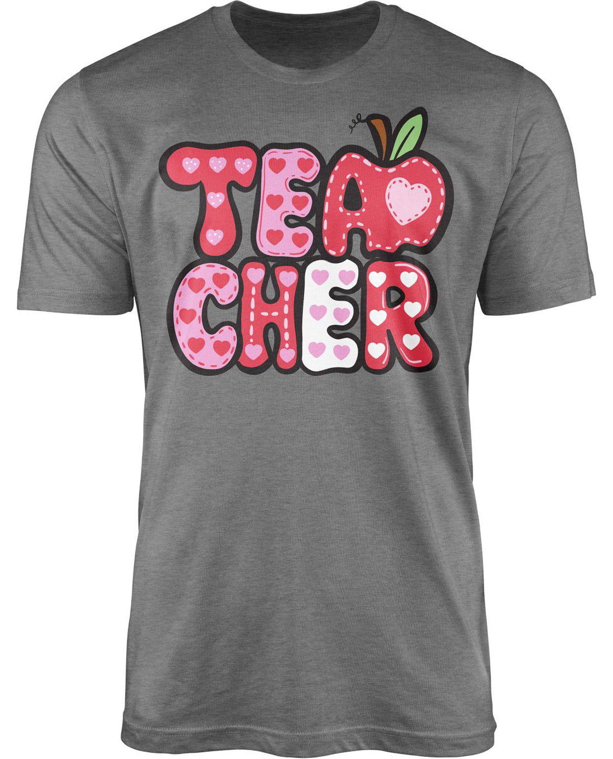 Teacher Short Sleeve Screen Tee Graphite