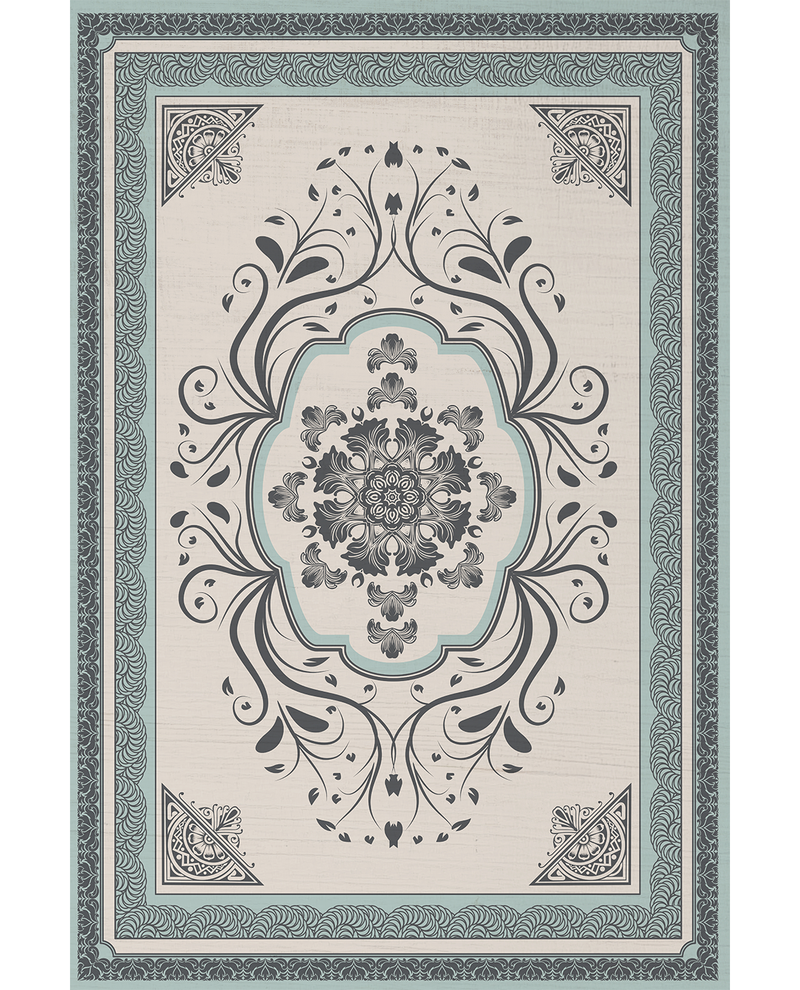 Washable Rug - Damask