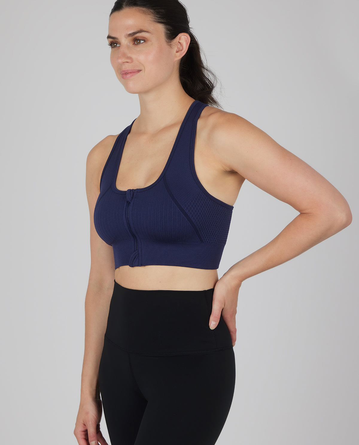 90 Degree 2 Pack Zip Front Sports Bras
