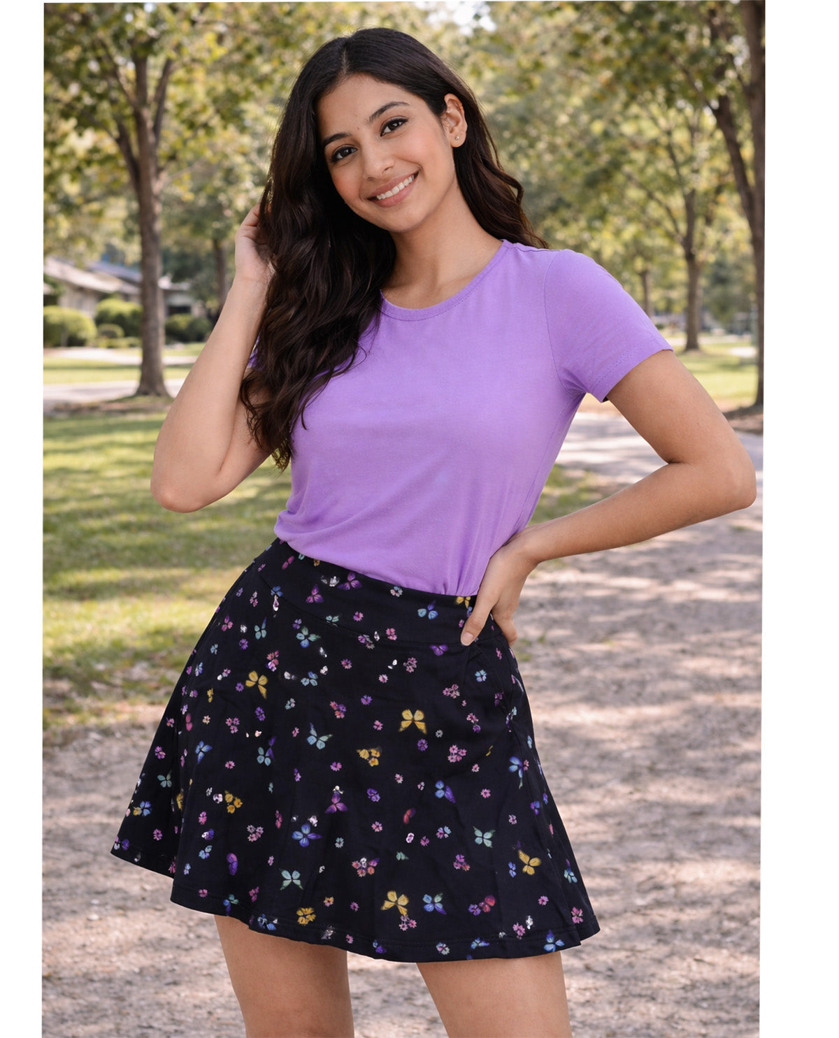 Vogo Print Aline Skort