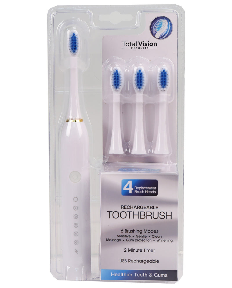 Rechargeable Toothbrush With Four Heads
