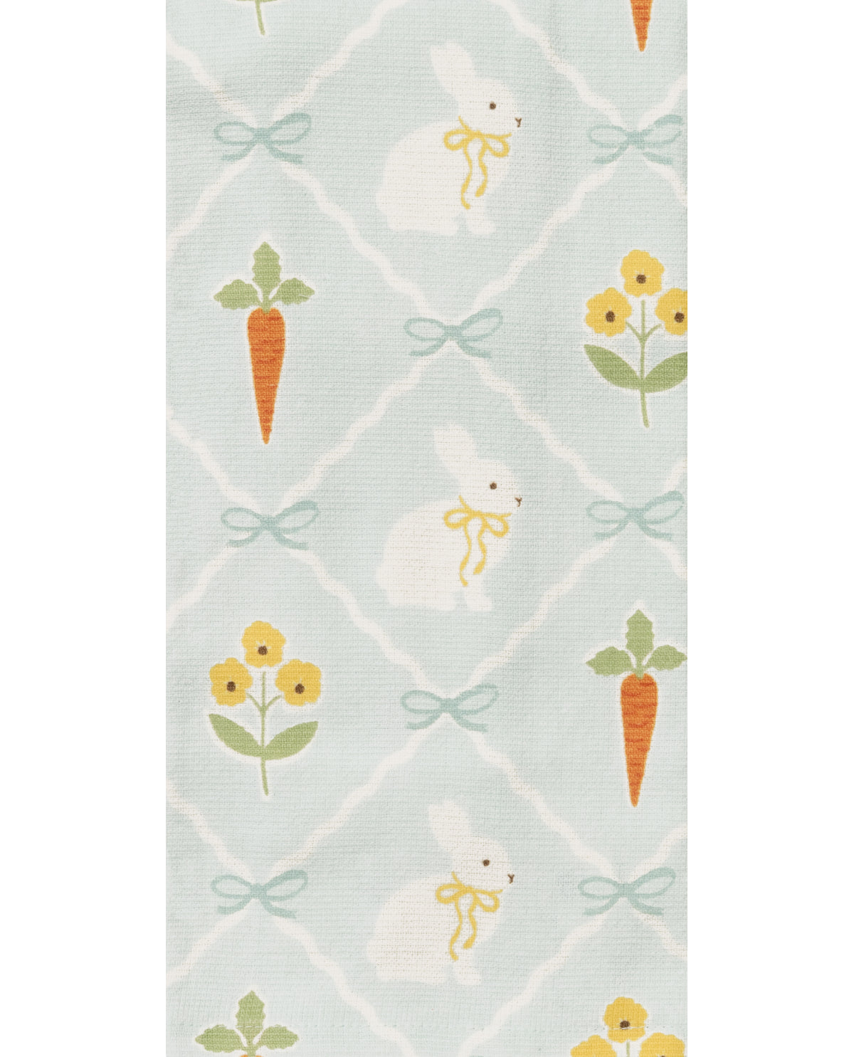 Bunny Floral Grid Kitchen Towel