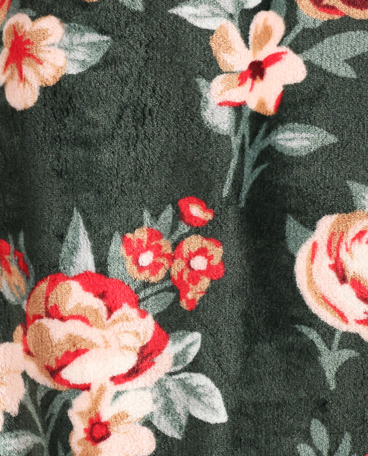 Blush Manor Cottage Rose Plush Throw