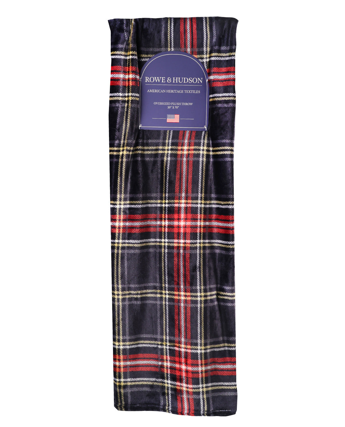 Rowe & Hudson Jones Plaid Plush Throw