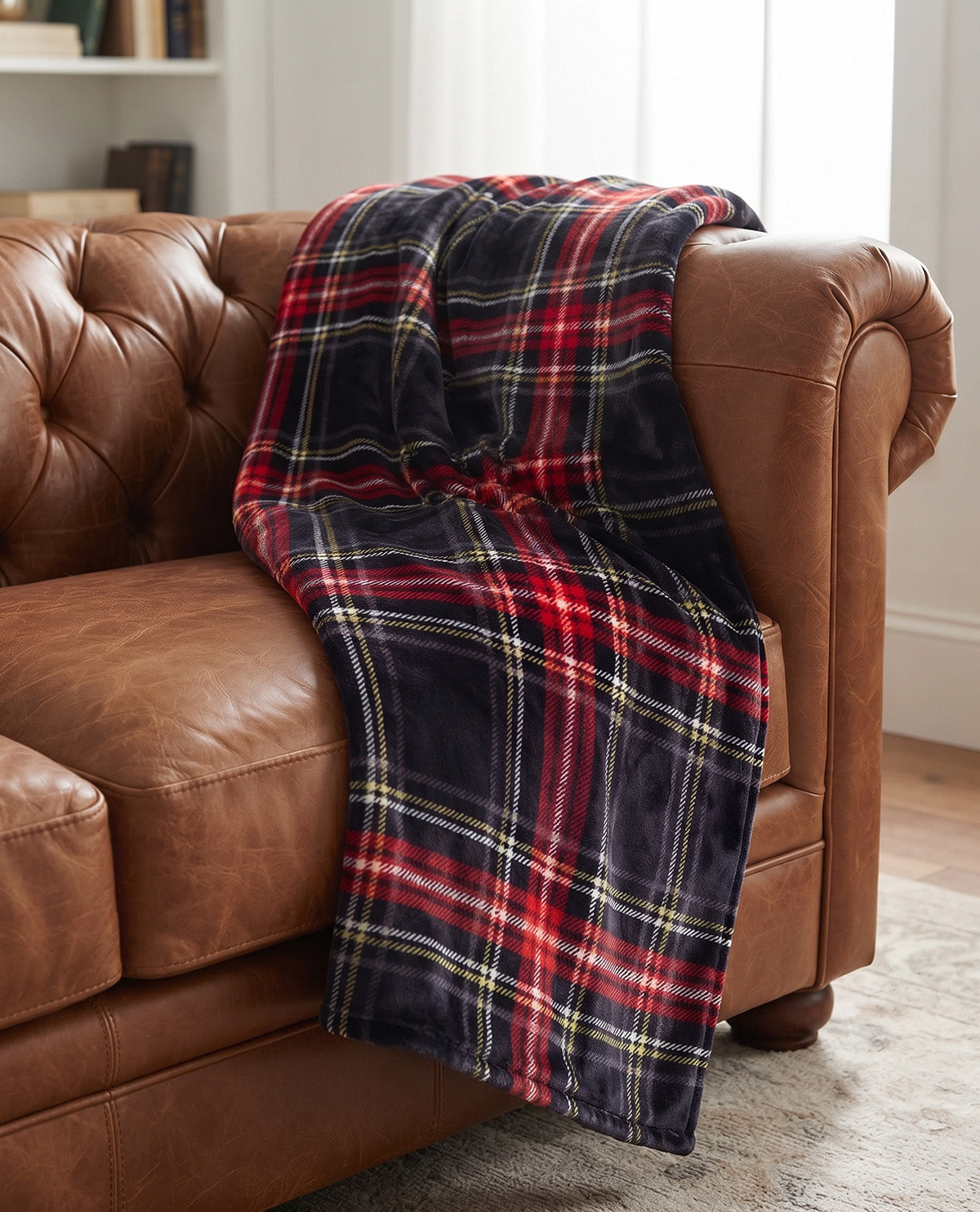 Rowe & Hudson Jones Plaid Plush Throw