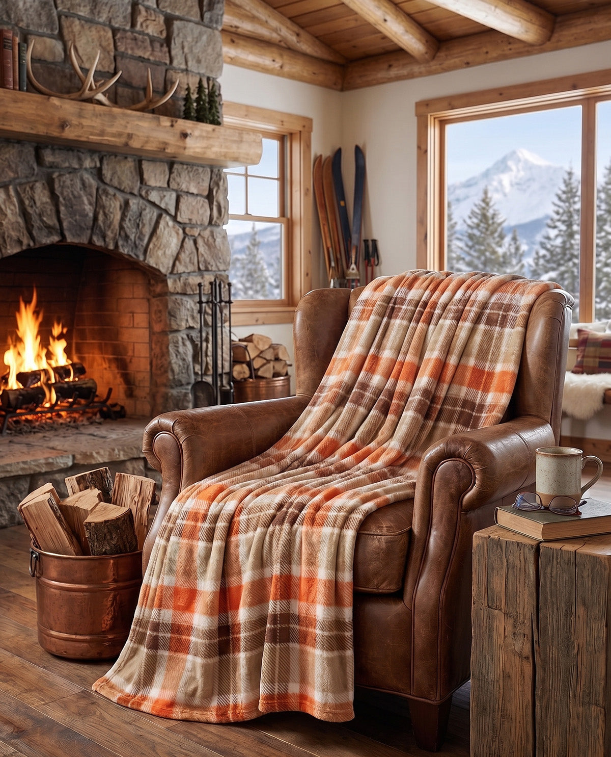 Cozy Cabin Stan Plaid Throw