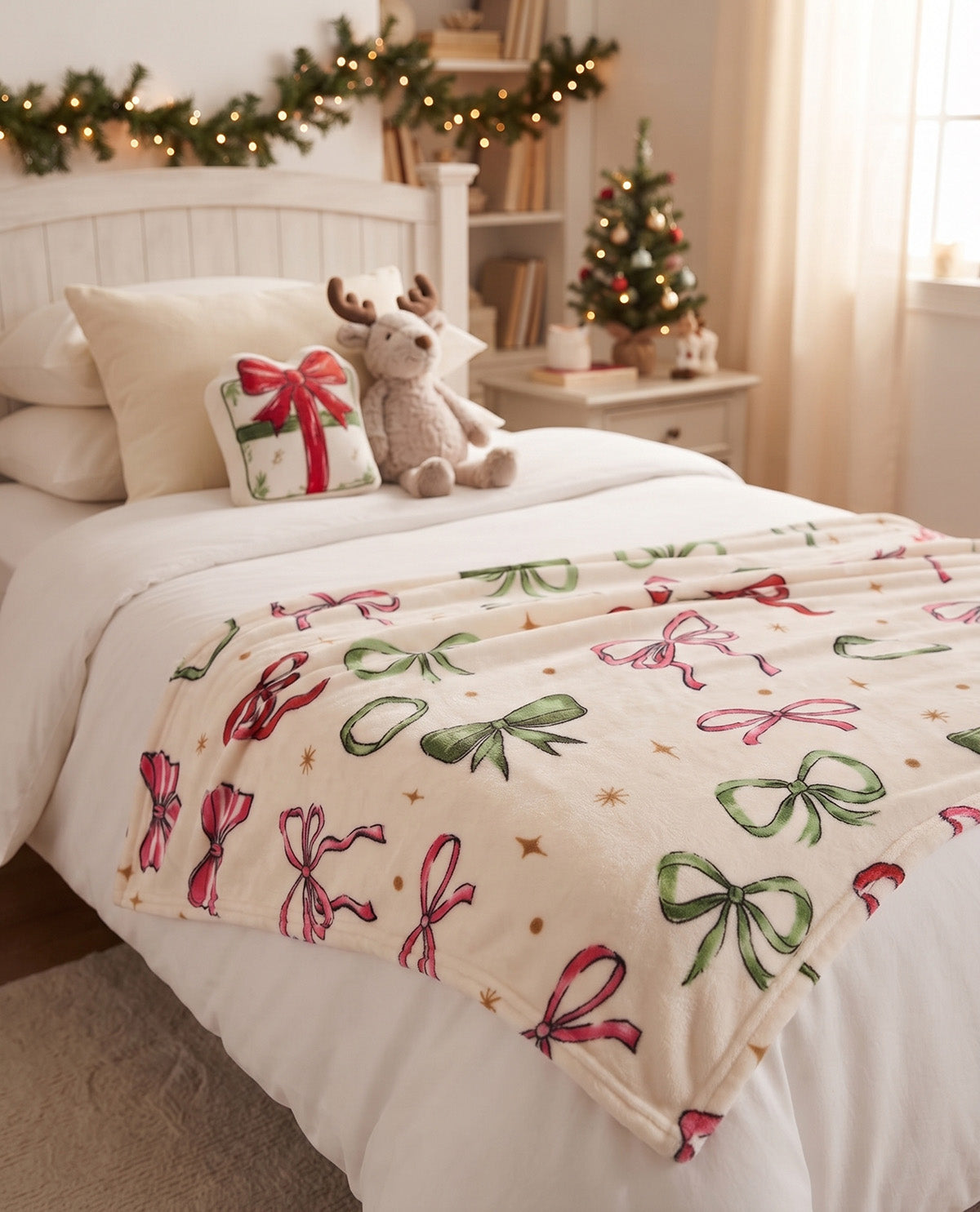 Bow Galore Plush Throw