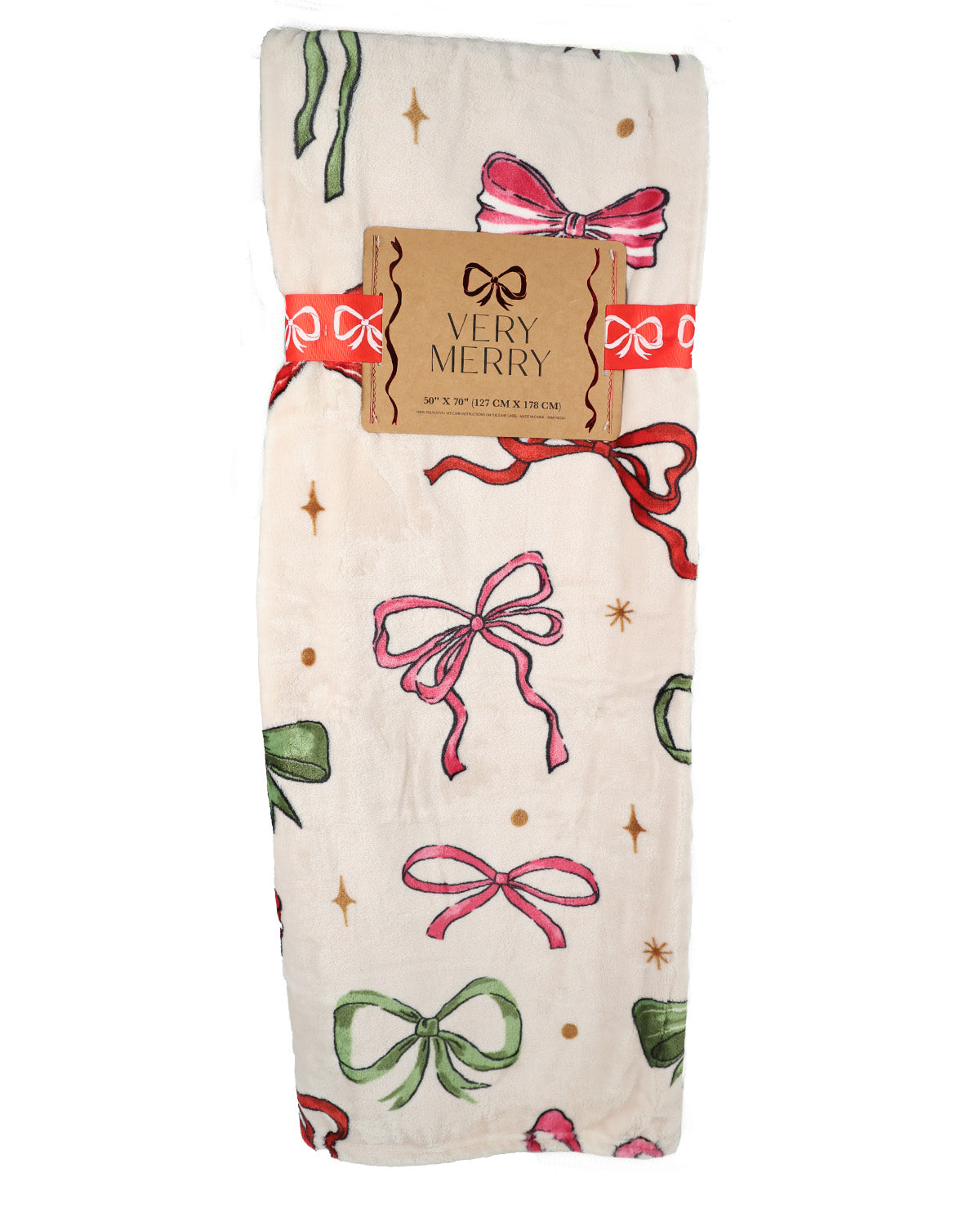 Bow Galore Plush Throw