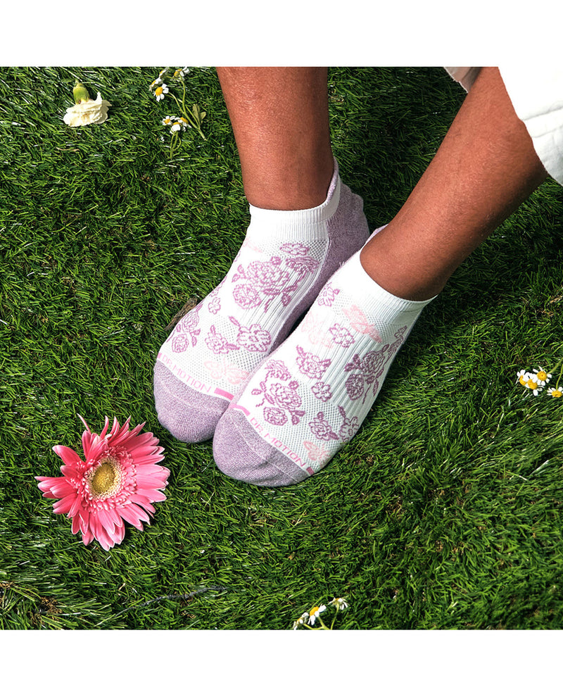 Dr. Motion 2 Pack Butterfly Toile Ankle Compression Socks