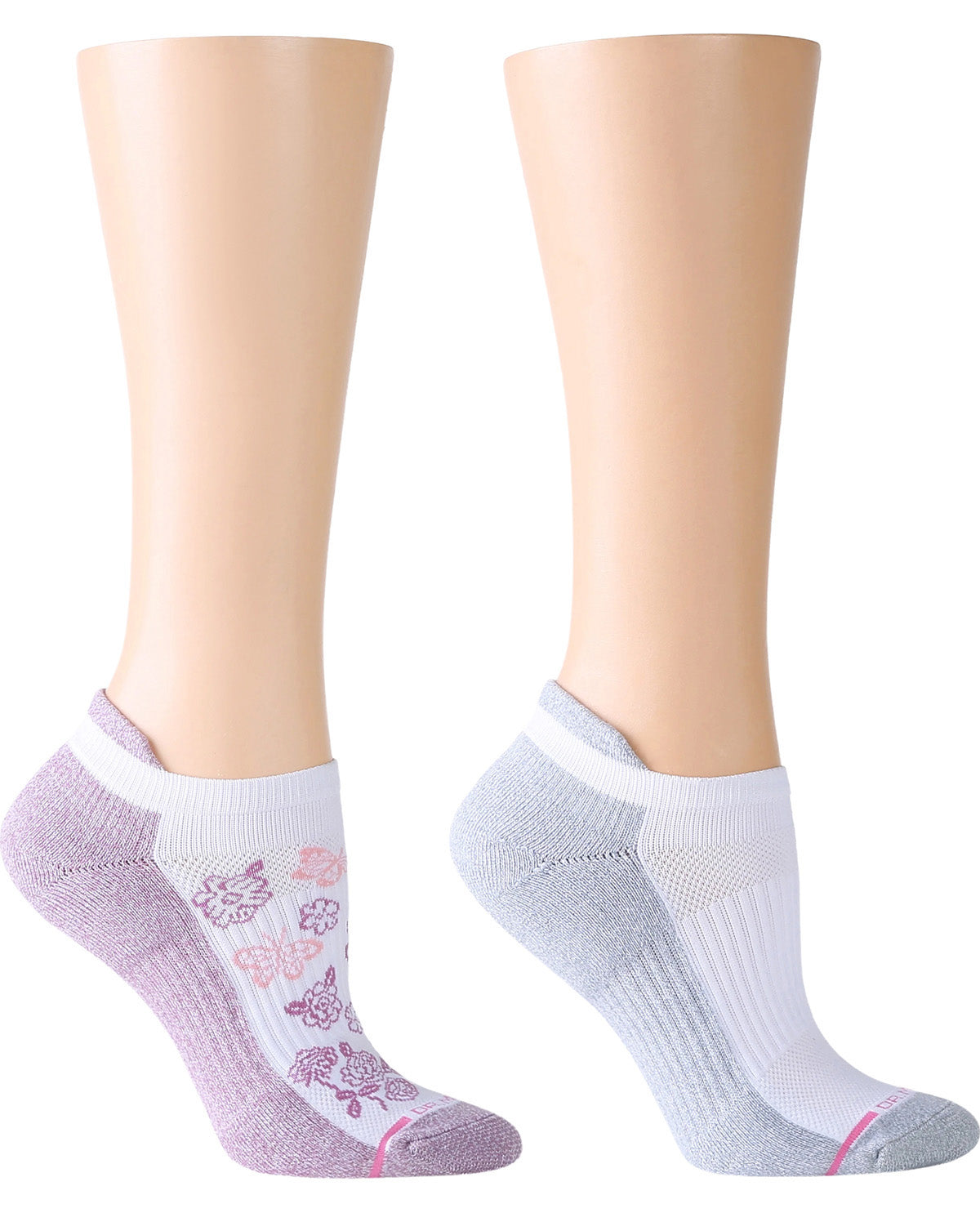 Dr. Motion 2 Pack Butterfly Toile Ankle Compression Socks