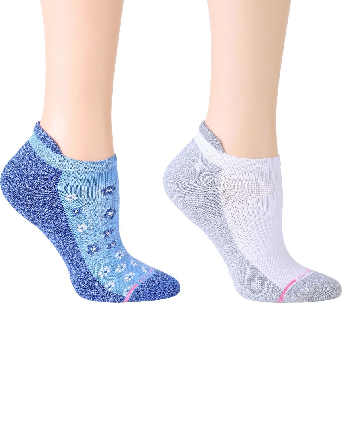 Dr. Motion 2 Pack Floral Patchwork Compression Socks