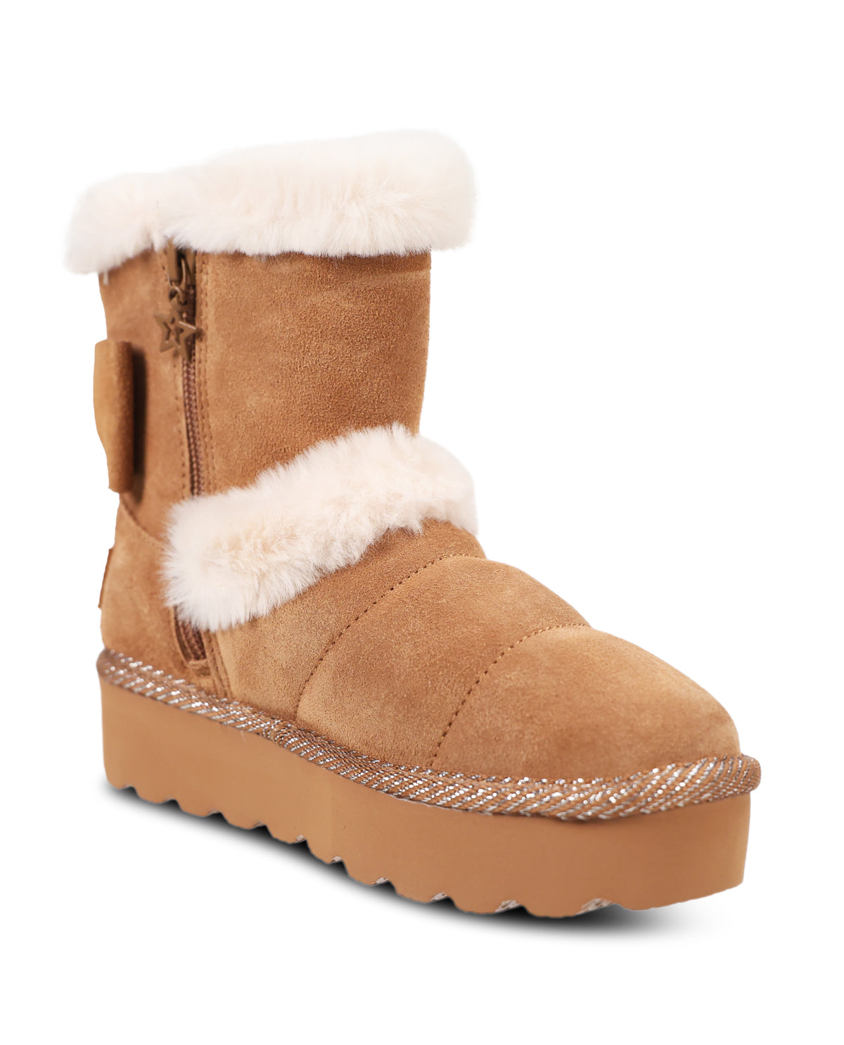 Skechers Kids Glamslam Hi Snow Drifter Platform Boot