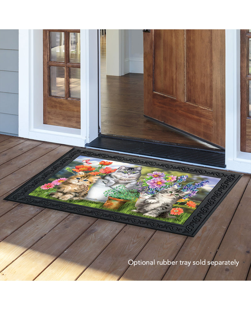 Garden Cats Spring Doormat