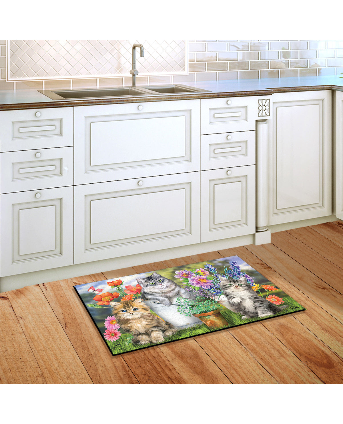 Garden Cats Spring Doormat