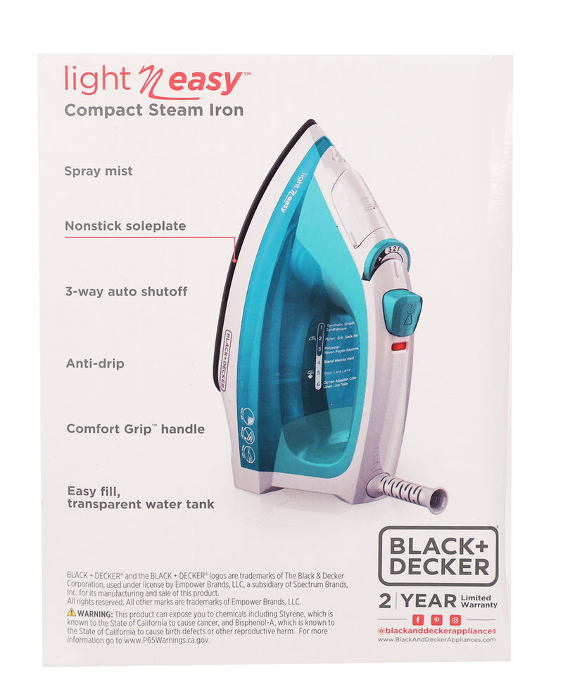 Black & Decker Light 'N Easy Steam Iron