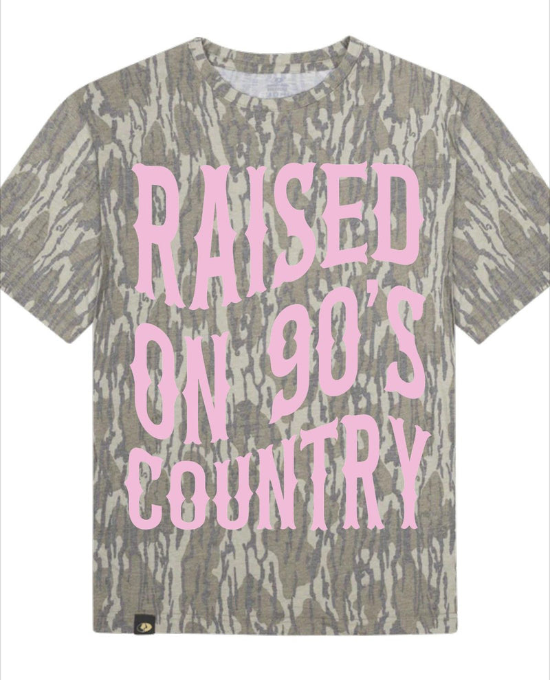 Raised On 90's Country Camo Tee
