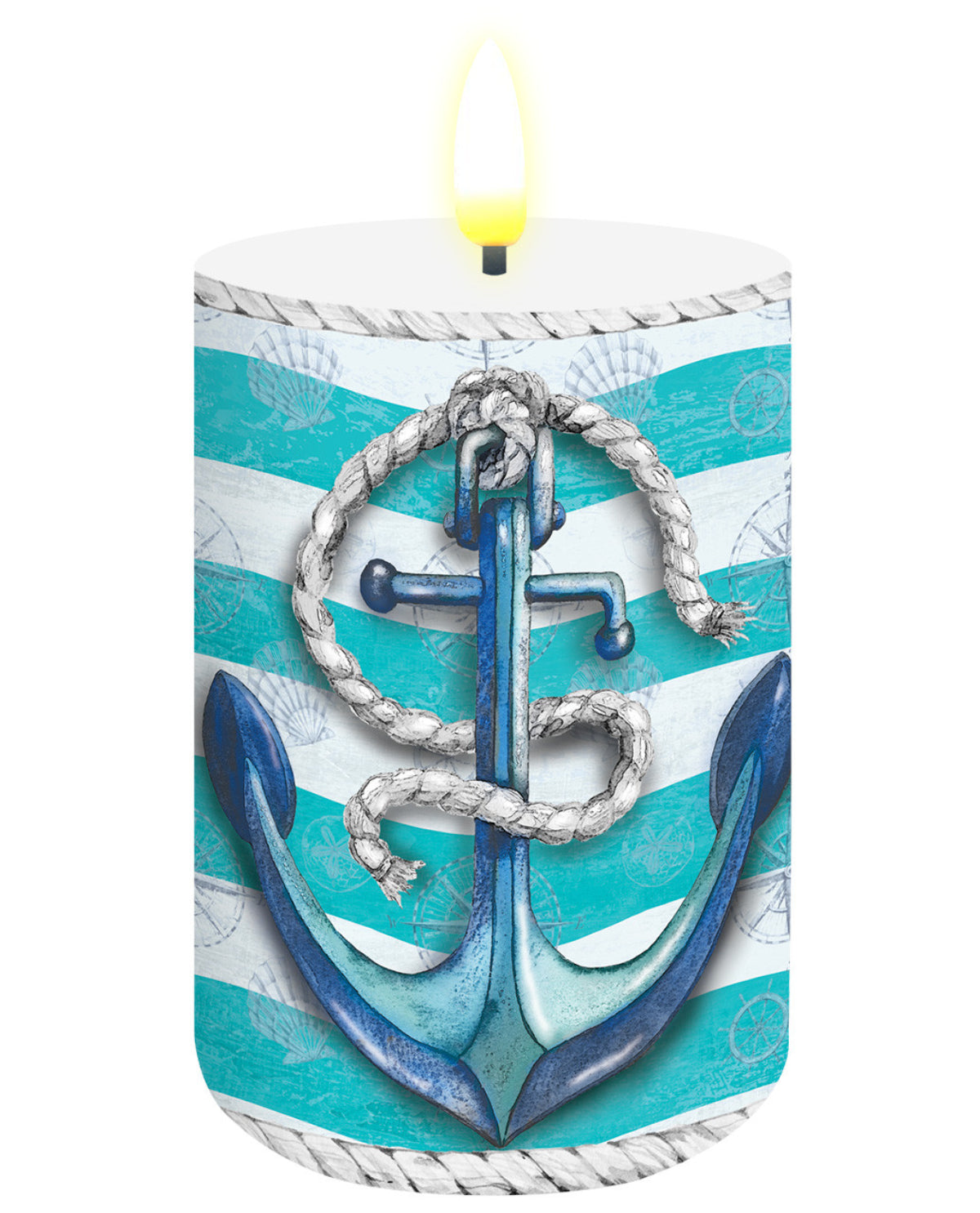 Welcome Anchor Flameless Candle