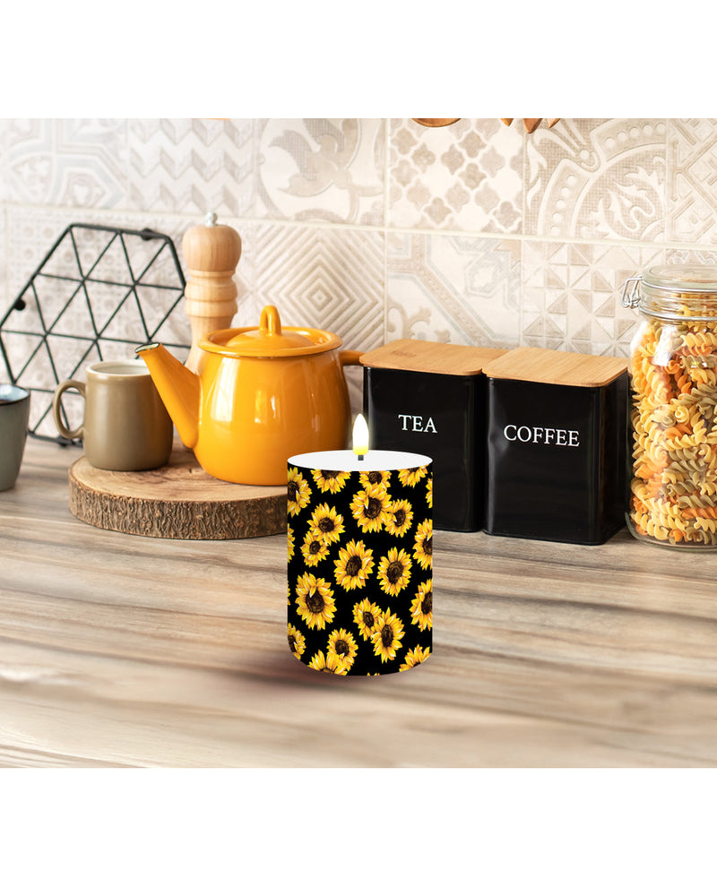 Sunflowers Flameless Candle