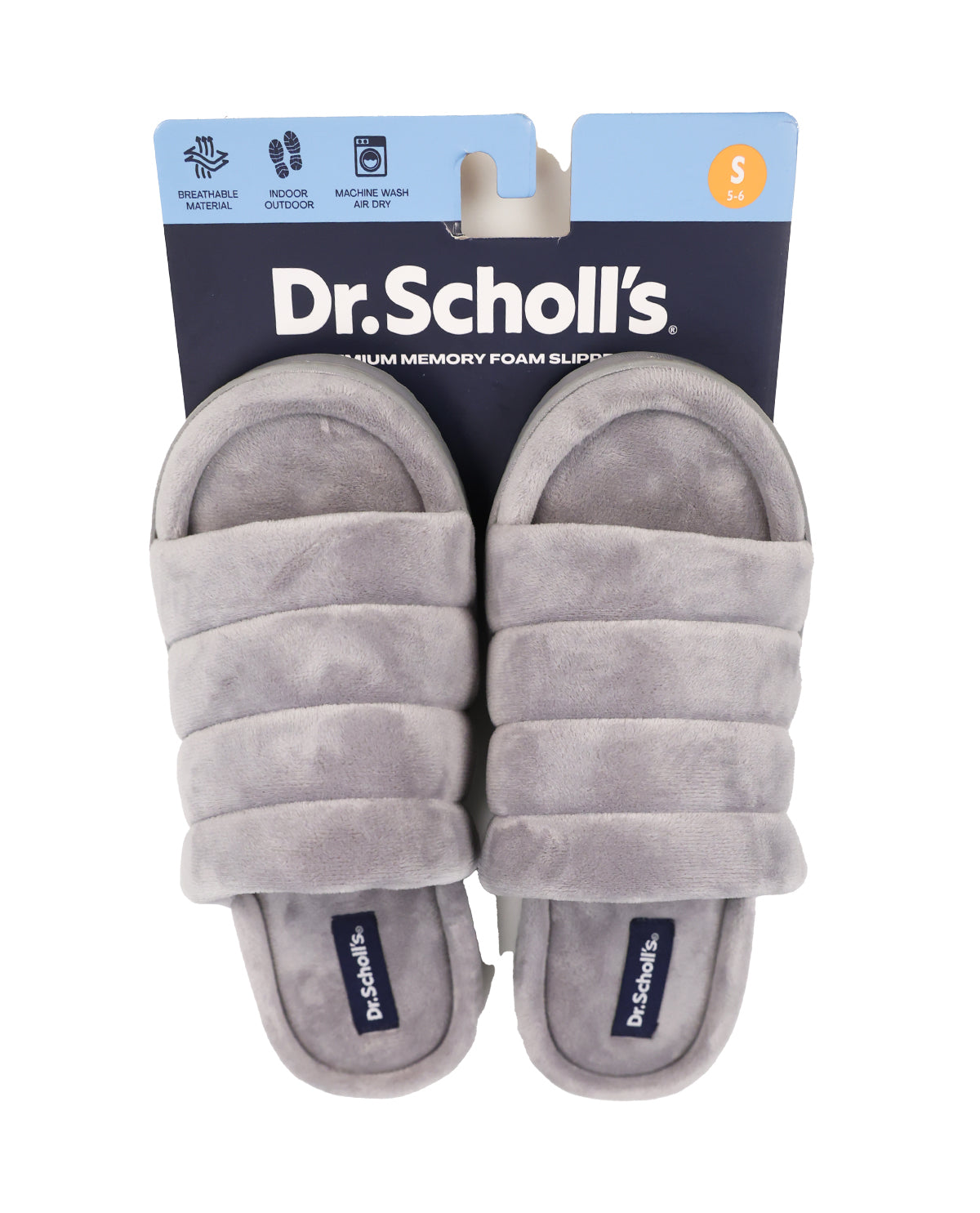 Dr. Scholls Quilted Velour Slide Slippers