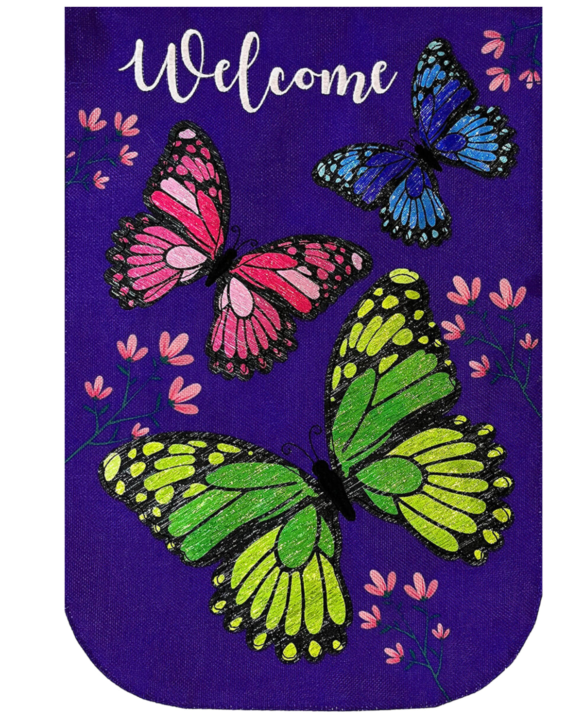 Butterfly Trio 3D Garden Flag