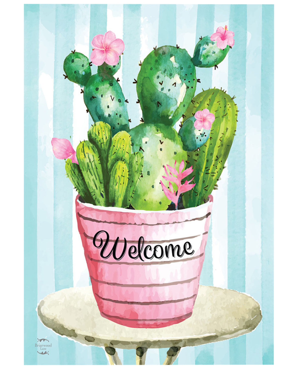 Cactus Bouquet Welcome Garden Flag
