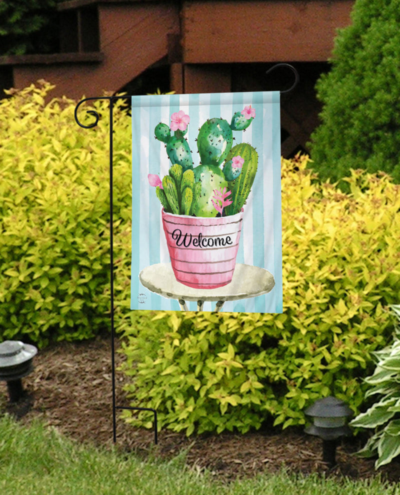 Cactus Bouquet Welcome Garden Flag