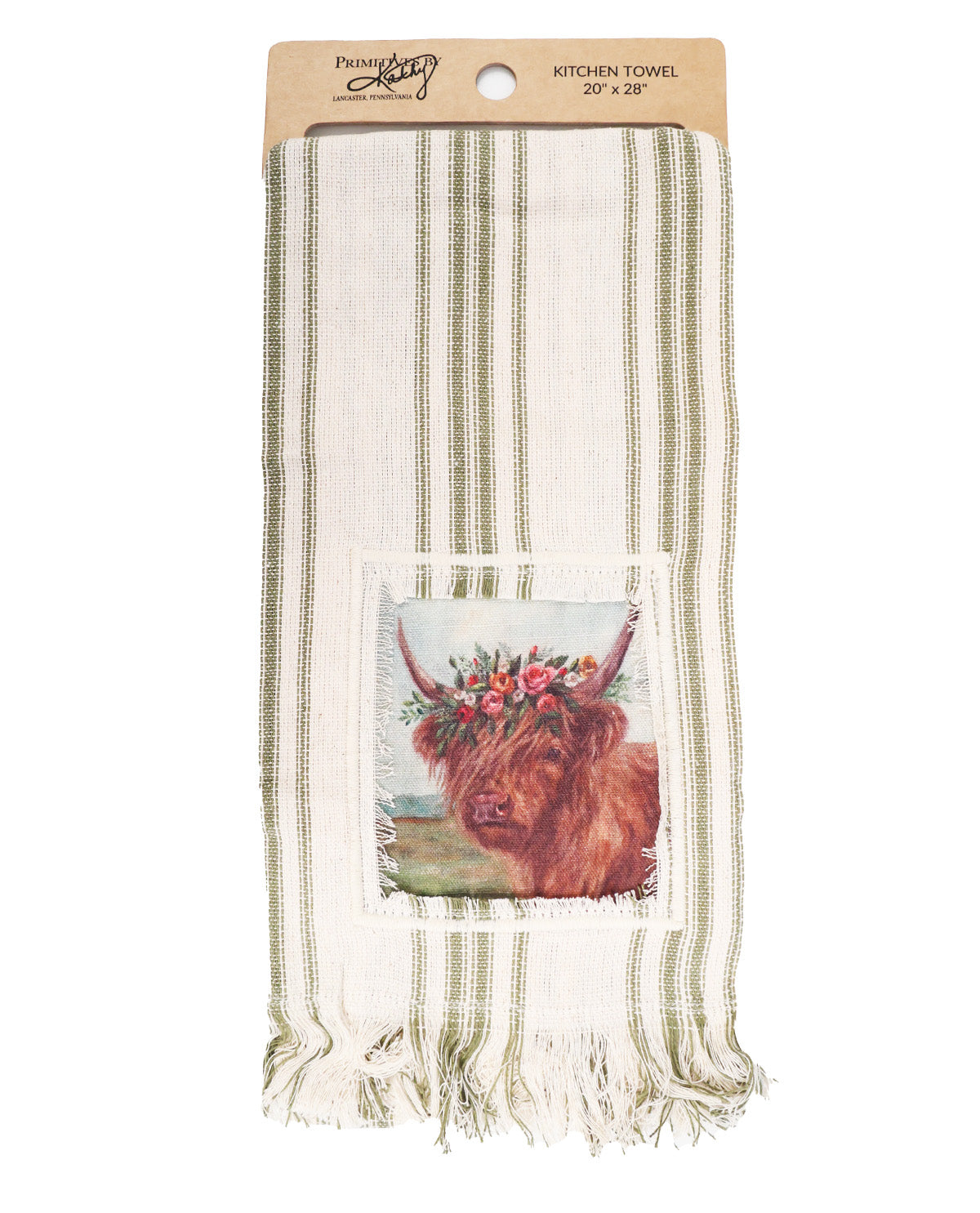 Floral Highland Tea Towel
