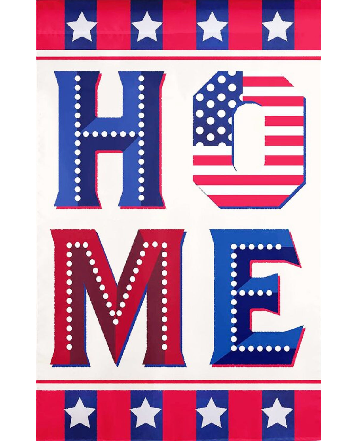 Patriotic Home Garden Flag
