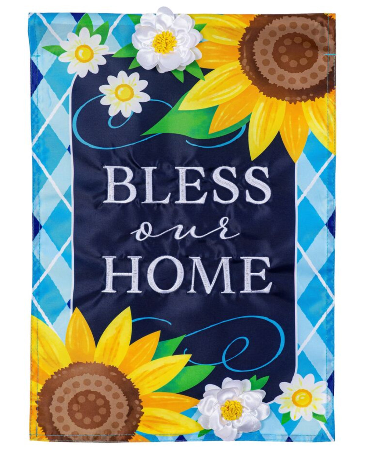 "Bless Our Home" Sunflowers Garden Flag
