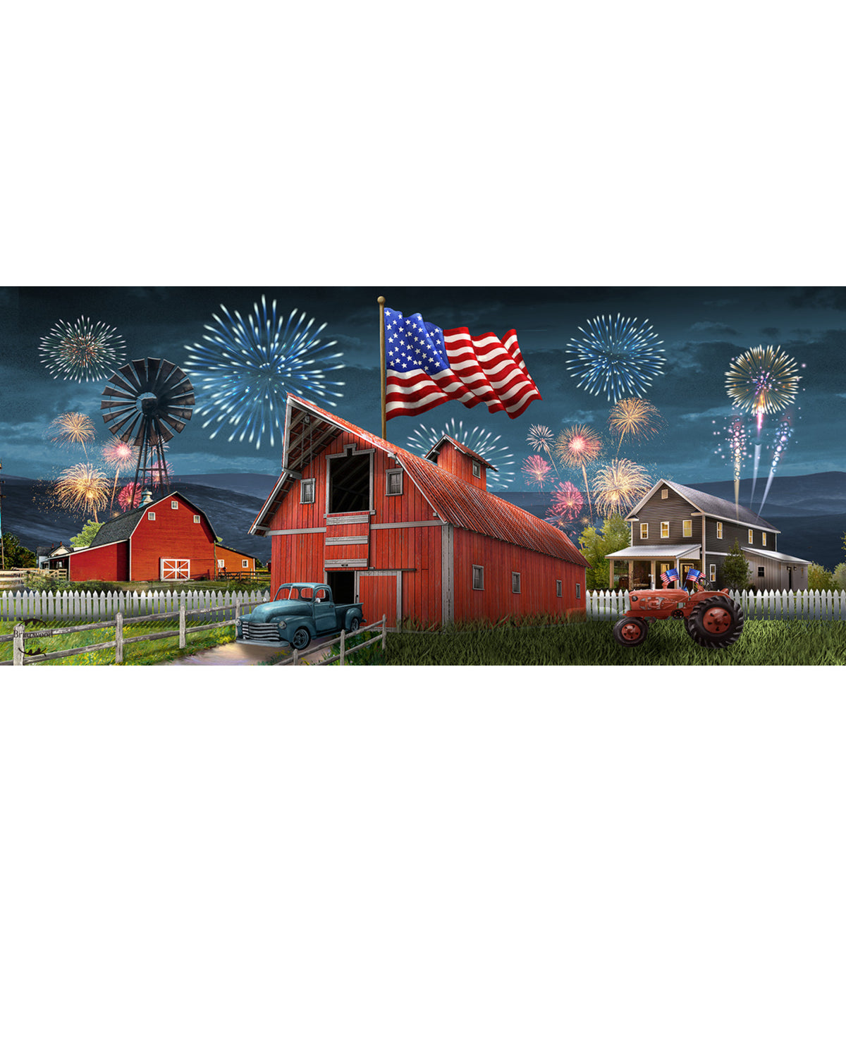 American Celebration Barn Mini Mat