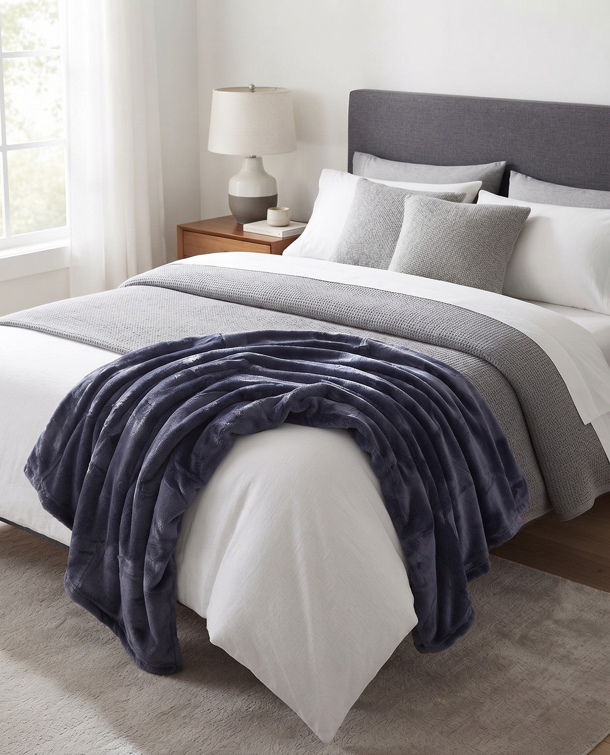 Very Indigo 50x70" Plush Throw