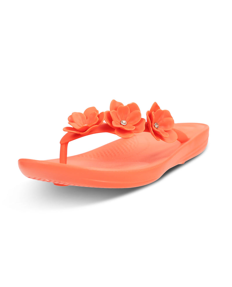 Fitflop Iqushion Flower Sandal Cherry Tomato