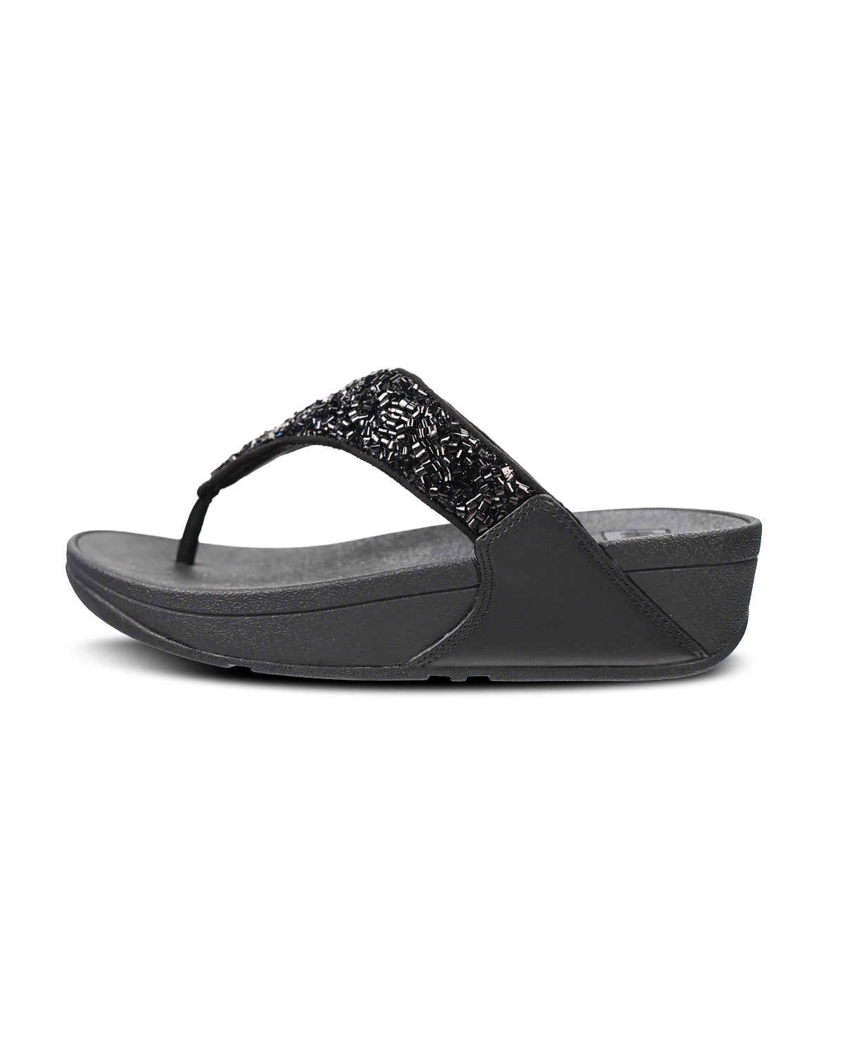 Fitflop Lulu Toethong Sandal All Black