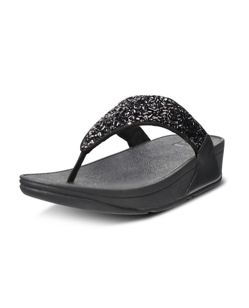 Fitflop Lulu Toethong Sandal All Black