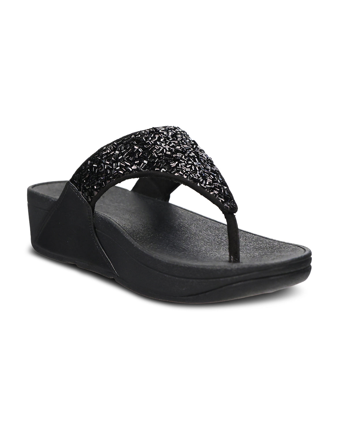 Fitflop Lulu Toethong Sandal All Black