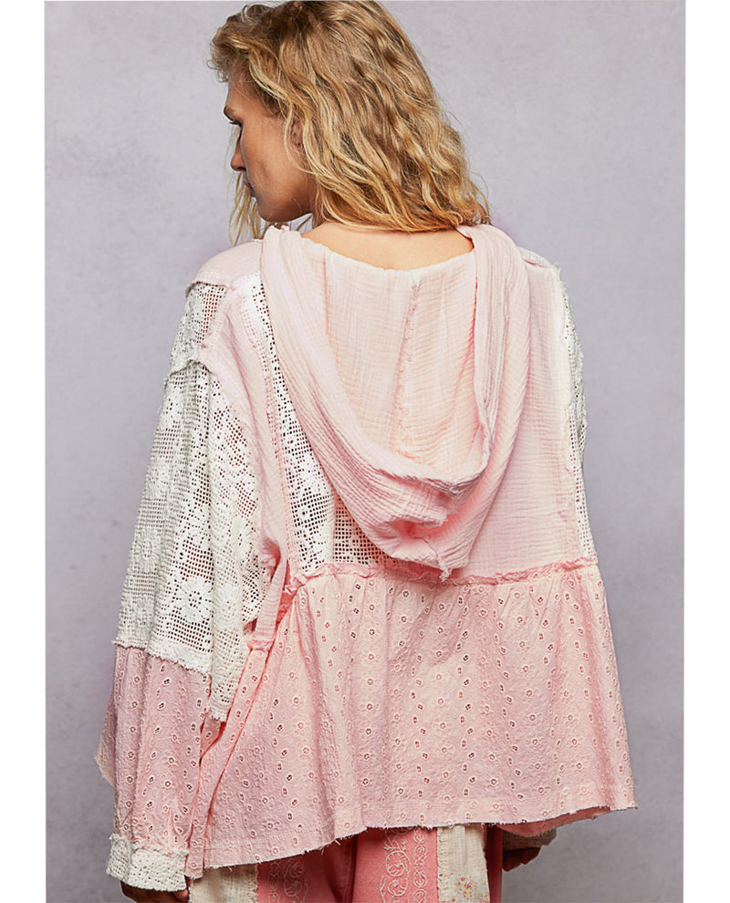 POL Colorblock Top Pink