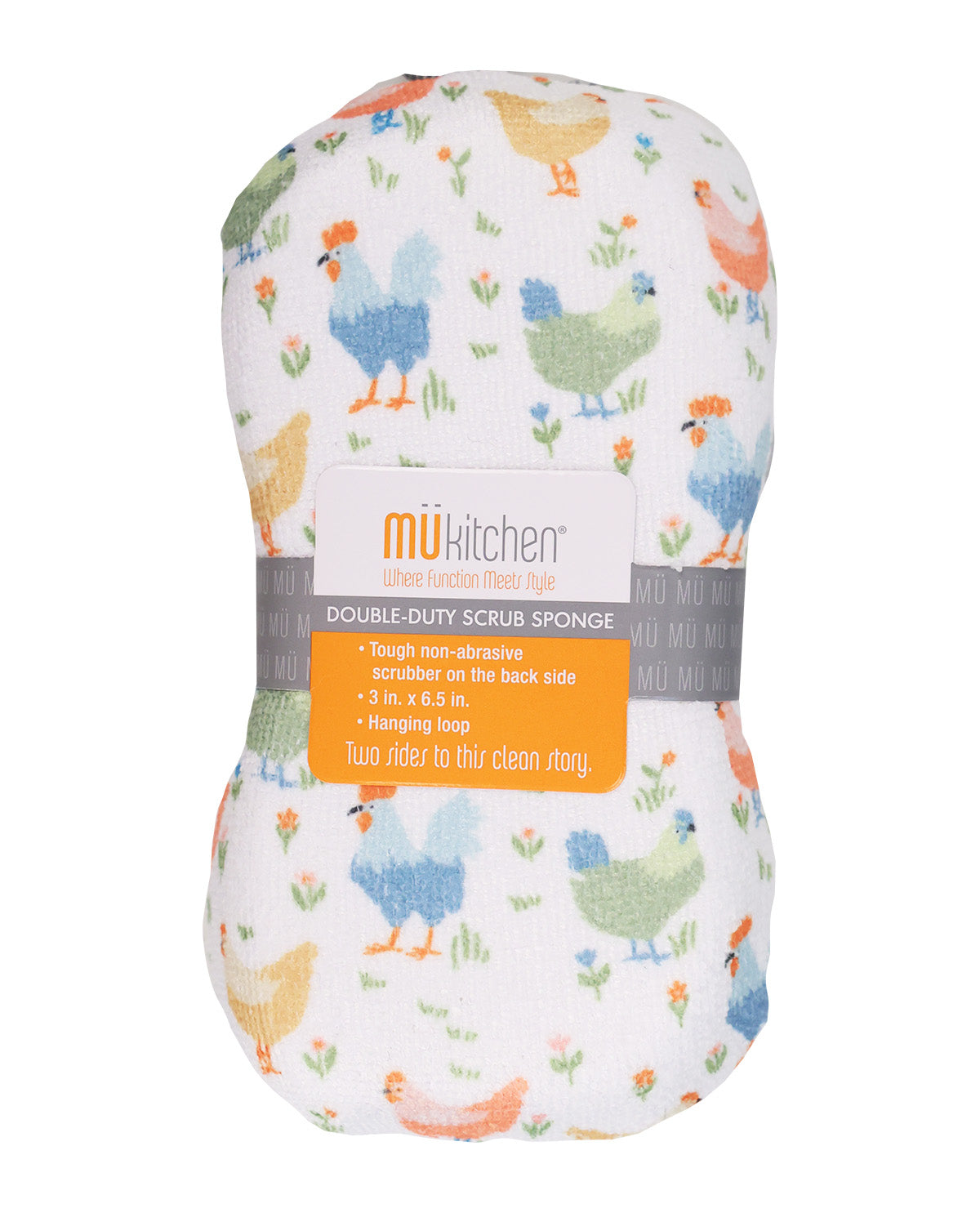 Yardbird Print Double-Duty Scrub Sponge